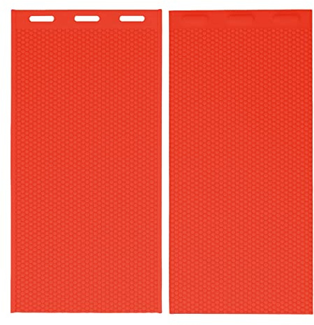 Topyond Silikon-Bienenwachsform, Bienenwachsplatten, Bienenwachs-Pressform, Wachsplatten, Formplatte Für Die Bienenhaltung, 37,5 X 21 cm (2 Stück)(Rot)