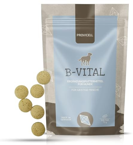 Provicell | Vitamin-B-Komplex für Hunde mit Vitamin B1, B2, B5, B6, B12 & Folsäure |120 Tabletten | mit Tierärzten in Deutschland entwickelt | natürliche B-Vitamine
