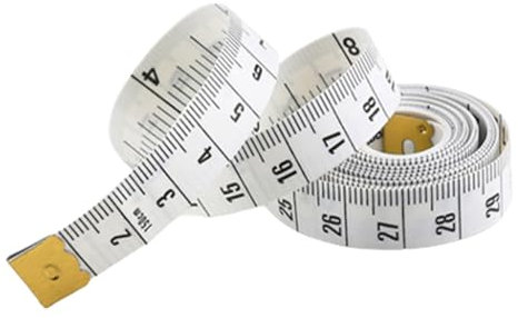 fxwtich Mètre ruban souple à double échelle pour la perte de poids - Mesure médicale - Haute précision - Résistant à l'usure - Facile à plier - Large application - Blanc