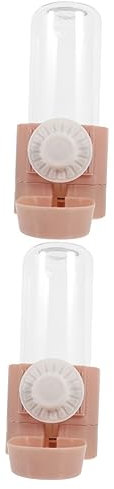 Kisangel 2pcs Dog Water Bottle Pet Cage Water Dispenser Hanging Pet Feeder Easy Install Stable