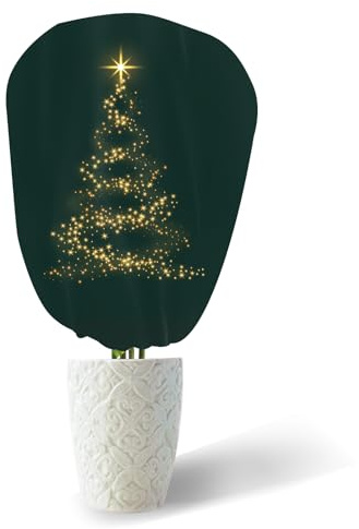 DEWUR 70 g/m² de fieltro decorativo para invierno, 90 x 110 cm, protección invernal para plantas en macetas, protección contra heladas, plantas de invierno, saco de yute para plantas, cubierta para