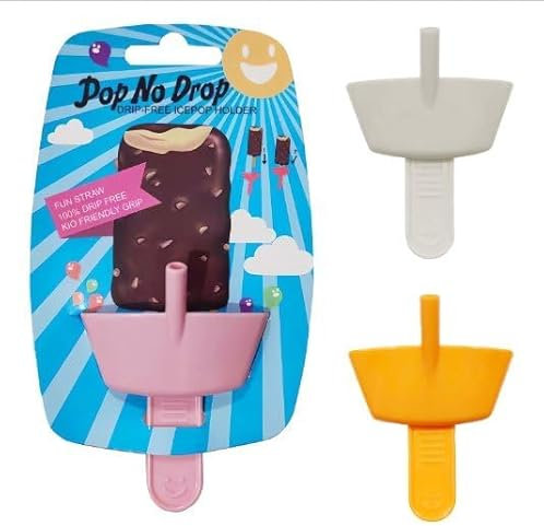 Set de 3 Moldes Helados Caseros Porta Paletas para Niños, Antigoteo y con Pajita Integrada, Moldes de Silicona para Adultos y Niños Pequeños