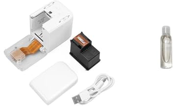 Handhållen bläckstråleskrivare Mini Handheld Fullfärgskrivare Bärbar WiFi Mobile Färgskrivare Handhållen Skrivare och Byte bläckpatron för koddatum logotypetikett(Rood)