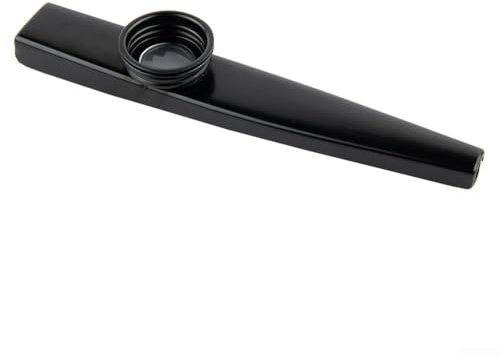 Anfänger Flöte Musikinstrument, Metall Kazoo Mund Mundharmonika für Anfänger (Schwarz)
