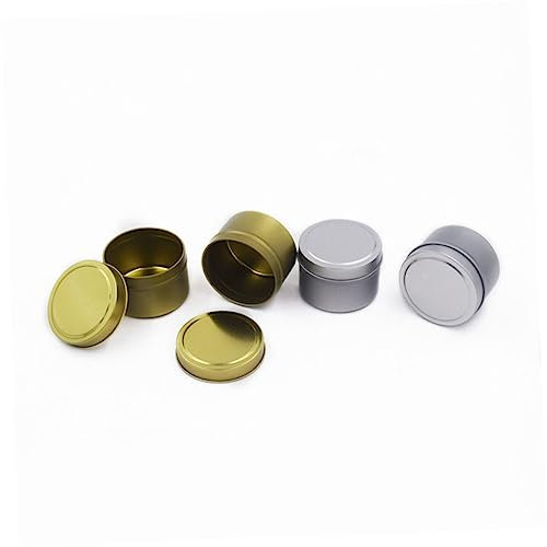 TOPBATHY Stücke Silber Keksdose Runde Candy Boxen Tee Blatt Organizer Lagerung Tank