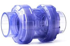 MRYFODA Clapet Anti-Retour 1 pièce, clapet Anti-Retour unidirectionnel en PVC Transparent, ID 20 mm/25 mm/32 mm/40 mm/50 mm/63 mm, for l'irrigation du Jardin, Aquarium.(50MM)