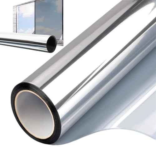 Uhngw Película Reflectante para Ventanas, Película para Ventanas con Bloqueo Solar,Película estática para Espejo con Control de Calor, película para Ventana de Espejo | Película de Bloqueo de Calor