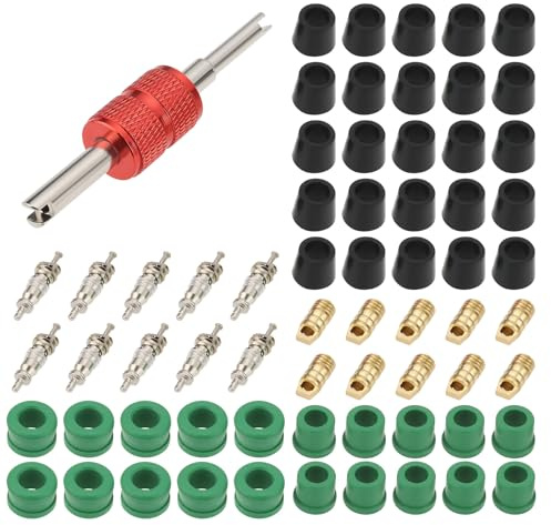 eMagTech Kit de reparación de manguera de aire acondicionado, 71 piezas, herramienta de reparación de juntas de manguera con accesorio de instalación de extracción adecuado para problemas de aire