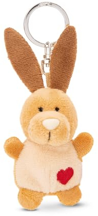 NICI Schlüsselanhänger Hase mit Herz 5cm