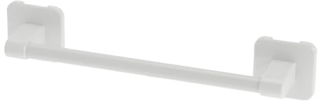 CAPASTEC Porta Asciugamani Autoadesivo 40cm Doppie Barre Per Bagno | Per Bagno Cucina Camera Letto, Materiale Alluminio Spaziale E ABS, Lunghezza Asta 38cm, Installazione Senza Foratura.