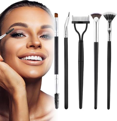Ögonfransborste, ögonfransborste, 5 vikbara ögonbrynsloppsset | Prep Prep Comb Makeup Defender för kvinnor
