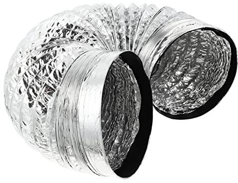 Conduit en Aluminium Tuyau d'Aération Flexible Double Couche aux Fuites Accessoire Cuisine 1.5 M