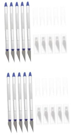 HOMSFOU 10 Set di da Intaglio Coltellino da Artigianato Taglierino Taglierina per Carta Penna per Tagliare La Carta Scuola Ufficio Cancelleria Casa Scuola Dispositivo