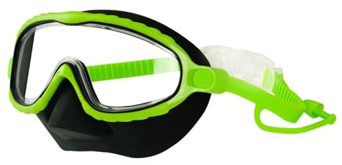 Generisch Lunettes de plongée pour enfant - Panorama HD à 180° - Anti-buée - Avec cache-nez - Lunettes de natation pour enfants