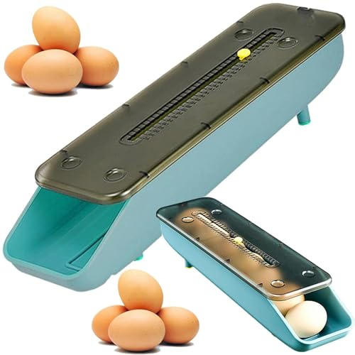 PARENCE.- Organizador de Frigorífico Cartón de Huevos - Dispensador Apilable con Fecha Incorporada - Contenedor para 7 Huevos - Ahorro de Espacio en la Cocina - Color Aleatorio