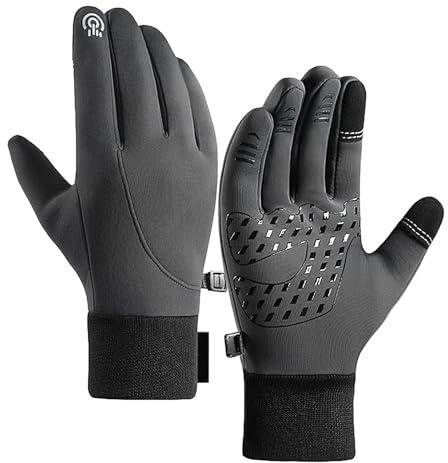 Beheizte Motorradhandschuhe, Neopren, beheizte Winterhandschuhe, wasserdicht, für kaltes Wetter, Bildschirm-Touch-Heizung, Arbeitshandschuh für Herren, zum Radfahren, Reiten, Skifahren und für andere