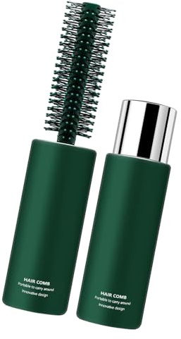 Herramienta redonda de ABS para peinar el cabello, cerdas de silicona, sin enredos, cepillo suave para mechones gruesos y finos, peine redondo para todo tipo
