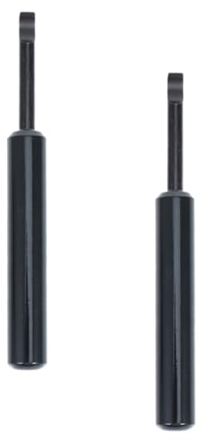 Genérico Herramientas 2 Piezas para Abrir Tapa Mango Negro Estilo Palanca Reloj de Acero Inoxidable y Aleación de Aluminio Convenientes para Profesionales y Uso Diario Convenientes para