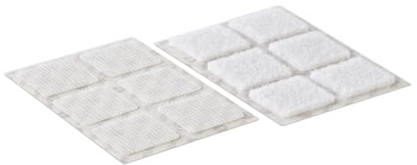 VELCRO Brand Stick On Squares Double Sided Hook & Loop Self Adhesive Pre-Cut Sticky Squares Perfect for Room Décor & Home, Office, Garage Use White 25mm x 25mm Set of 24