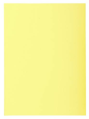 Exacompta 850005E Aktendeckel Packung (22 x 31cm, ideal zum Schutz Ihre Dokumente in Format DIN A4, 21 x 29,7 cm) 250er Pack gelb