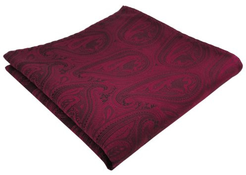 TigerTie Designer Einstecktuch in Paisley gemustert - Stecktuchgröße 30 x 30 cm