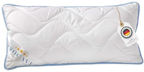 PROCAVE TopCool Kopfkissen Kochfest 40x80 cm, Qualitäts-Stepp-Kissen, atmungsaktives Allergiker Kissen, Winter- und Sommer-Kissen 100% aus Deutschland