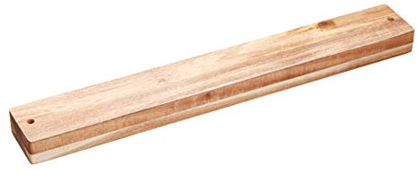 KitchenCraft Natural Elements Wooden Magnetic Knife Rack, 45 x 6 x 3 cm (17.5 x 2.5 x 1)