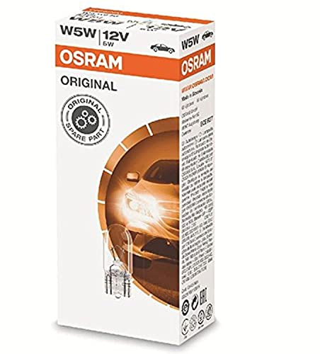10 x OSRAM W5W ORIGINAL (501) 12V 5W W2,1x9,5d Halogen Car Clear Bulbs 2825