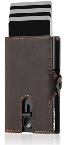 Wolkenstein Slim Wallet mit Münzfach I Portmonee Herren Slim Wallet I Unser Kartenetui Herren Modell hat Platz für bis zu 8X Karten I Sichere RFID Geldbörse I Wallets for Men I Smart Wallet
