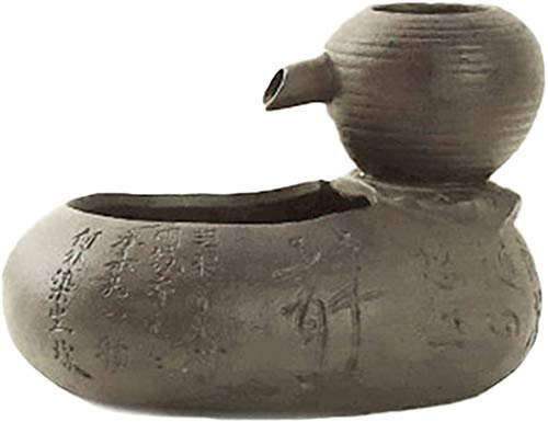 HXFEN Gato de Cerámica de Bebida Fountainâ Automática Circulación Perro Dispensador de Agua Sana Y de Higiene para Mascotas Fuente de Agua con Bomba de Agua Eléctrica Quiet Agua de la Taza 0,5 litros