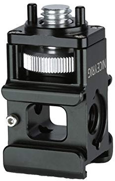 NICEYRIG - Adattatore per montaggio a slitta con attacco a slitta fredda con perni di posizionamento per flash luci microfoni monitor