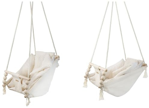 Baby Rocker and Swing: Cream Diamond Quilt, Maximum 15 lbs