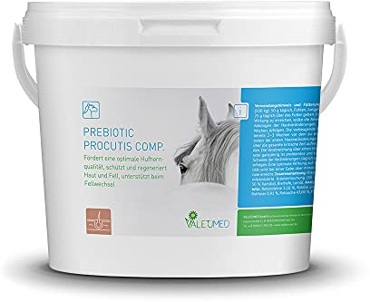 Valetumed PREBIOTIC PROCUTIS COMP., 2.500 g, Ergänzungsfutter für Pferde, fördert die Hufhornqualität, regeneriert Haut und Fell, ideal im Fellwechsel, von Pferdekliniken und Tierärzten empfohlen