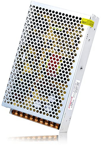 Kingwen Schaltnetzteil 24V 10A Netzteil Adapter Transformator 240W LED Trafo,Netzteil Trafo Schaltnetzteil für LED Streifen,AC 85V / 265V to DC 24V 10A 240W.