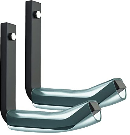 RAWWEST.BIS Reifenhalter Wandhalterung für 2 Felgen Felgenbaum Set Schraube Dübel Edelstahl Reifenwandhalter Autoreifen Schwarz WLM