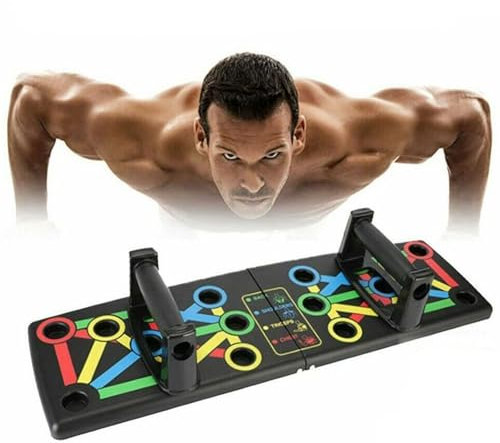 True Face Push Up Board Foldable 14 in 1 Press Up Boards push up equipment Fitness Gym Muscle Strength perfect push up, Portable Exercise Equipment for Men Women Home Workouts push up machine