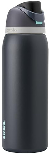Owala FreeSip Bouteille d'eau isotherme en acier inoxydable avec paille pour le sport et les voyages, sans BPA, 1,2 l, marée brumeuse