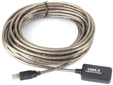USB Extension Cable 30ft 10M USB 2.0 Type A Male to Female Extension Extender Cable Cord Black for External Hard Drive, Printer, Scanner, Mouse, Keyboard, USB Hub, PC