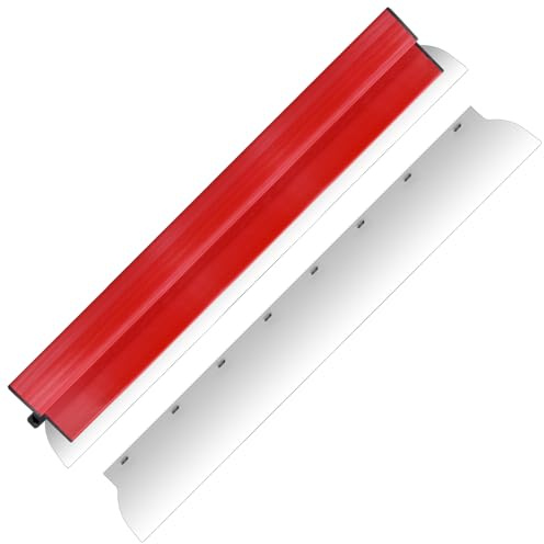 Hoja de desnatado de paneles de yeso de 80 cm, espátula de alisado de paneles de yeso de acero inoxidable para acabado de hormigón, herramienta de mano, espátula de alisado de pared, tablero de yeso,