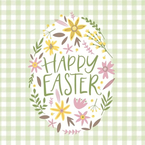 20 Servietten Ostern Frohe Ostern im Ei als Tischdeko. Papierservietten mit Motiv. Auch für Decoupage und Serviettentechnik 33x33cm