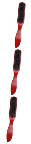 minkissy 3 Stück Bart- Und Schnurrbartbürste Für Die Körperpflege Klein Für Männer Holzgriff Natürliche Schweineborsten Styling-tool