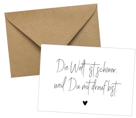 PuK Krämmer GmbH Postkarten Liebe DIN A6 mit Kuvert | Karte mit Umschlag für Lieblingsmenschen | Valentinstag, Geburtstag, Hochzeitstag, Jahrestag | Liebesgeschenke (02)
