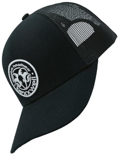 Bexxwell Trucker Cap/Baseball Cap mit Logo-Patch (Schwarz)