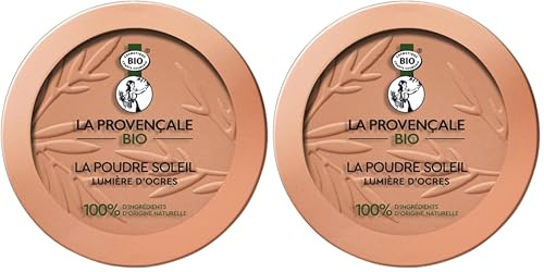 La Provençale Bio - La Poudre Soleil Lumière d'Ocres Certifiée Bio - Poudre Bronzante pour le Visage - 100% d'Ingrédients d'Origine Naturelle - Pour Tous Types de Peaux - Teinte : Clair (01)
