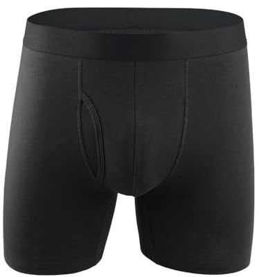 Incontinence Briefs for Men, 100% Cotton Leakproof Urine Pants Washable Reusable Briefs 300ml Urine Thickening Water Absorbent Pads Underwears Soft-Stretch & Breathable