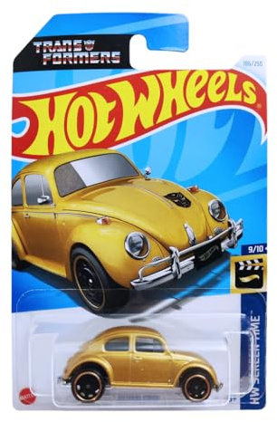 Hot Wheels - Bumblebee - HW Screen Time 9/10 - HTF09 - Short Card - Volkswagen - Transformers - VW Käfer Gold - Mattel 2024 – 1:64