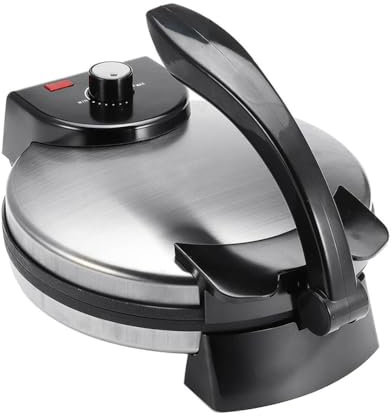 IUBGFTO Crêpière électrique portative, Machine à crêpes Domestique, avec indicateur LED, Chauffage Double Face, pour crêpes, Tortillas, blintzes, crêpes, gaufres, œufs, Bacon