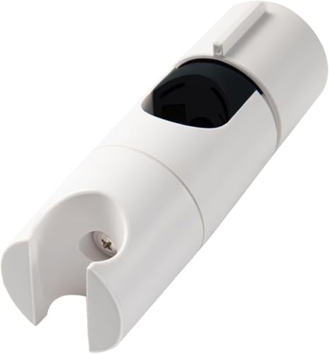 OFFO Supporto Soffione Doccia,19-25 mm Supporto Doccetta con Gancio regolabile,porta doccino per doccia,Bianco