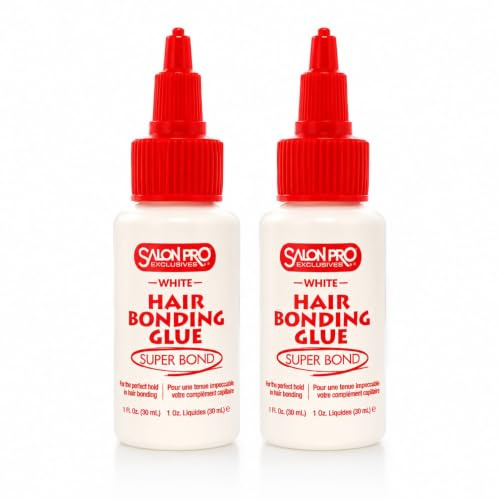 Wig Bonding Glue Pack of 2 30ml – Extra Strong Hold Lace Front Wig Glue – Fast Drying No Residue Hair Bonding Adhesive for Wigs & Hair Extensions – Bundled by Omoge Hair Ltd