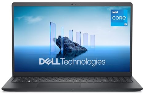 Dell 15 Ordenador PortátilDC15250 15.6 FHD (1920 x 1080) 120 Hz, Procesador Intel Core i5-1334U, Gráficos Intel UHD, 16GB RAM, 512GB SSD, Windows 11 Home, Teclado QWERTY Espanol - Negro Carbón